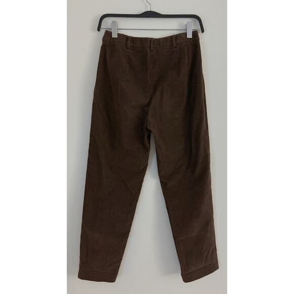 J.McLaughlin Brown Corduroy Straight Leg Pull On Pants Size 10 - Picture 2 of 8